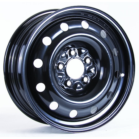 Rtx Steel Wheel, Steel Wheel 16x6.5 5x114.3 ET38 CB71.5 Black X99128N